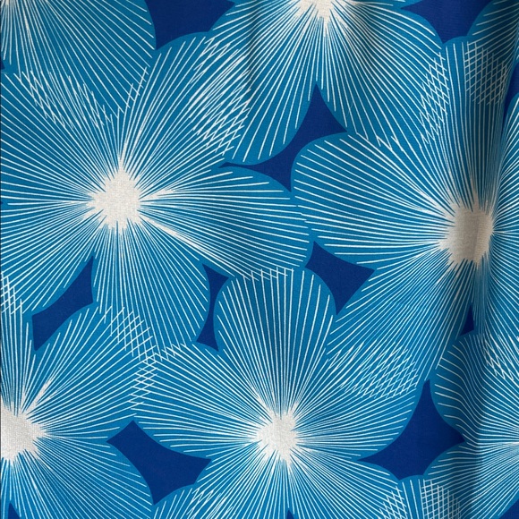 RAMY BROOK • Blue Floral Smocked Tie-Neck Blouse • Small - Picture 6 of 9